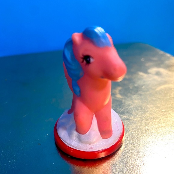 MY LITTLE PONY G1 VTG 1984 FIREFLY PINK & BLUE PEGASUS PONY STAMPOS RUBBER STAMP - Picture 8 of 9